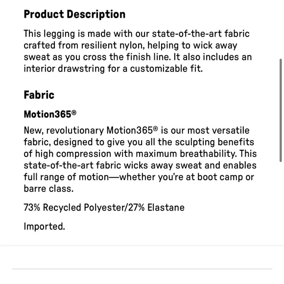 Fabletics’s Define PowerHold High Waisted 7/8 Leggings - Picture 5 of 5